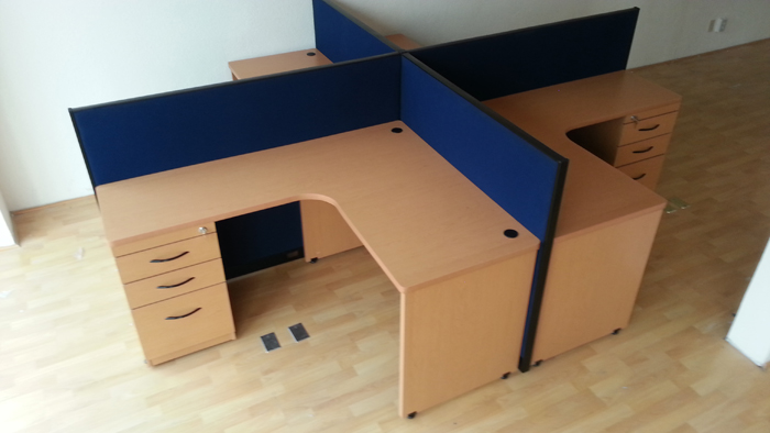 mueble modular tipo cruceta para oficina