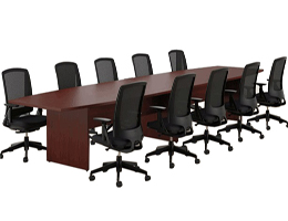 mesas de juntas para oficina semi rectangulares