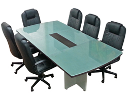 mesas de juntas para oficina con cristal
