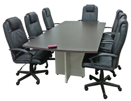 mesas de juntas para oficina semi rectangulares