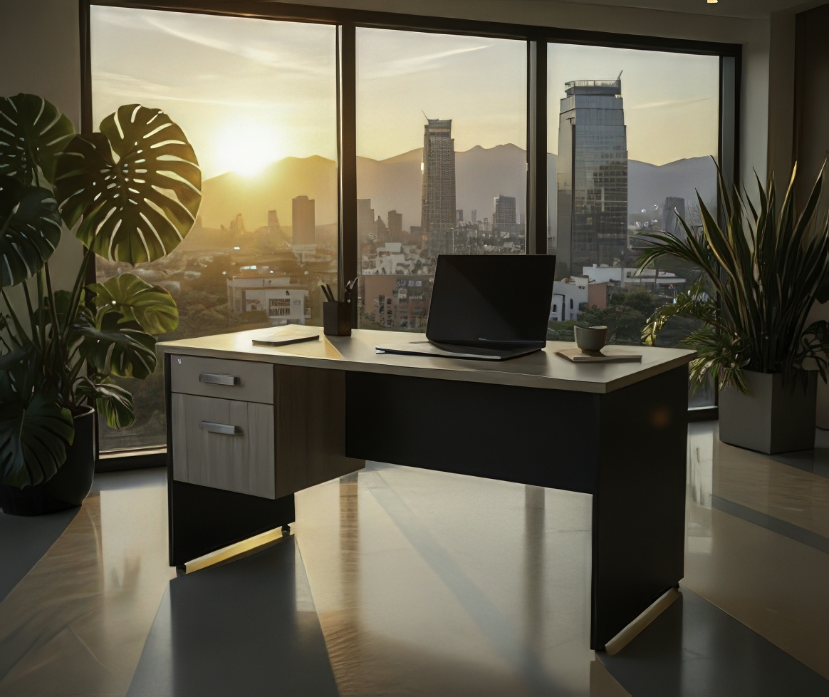 Escritorio Secretarial ESR2135 render