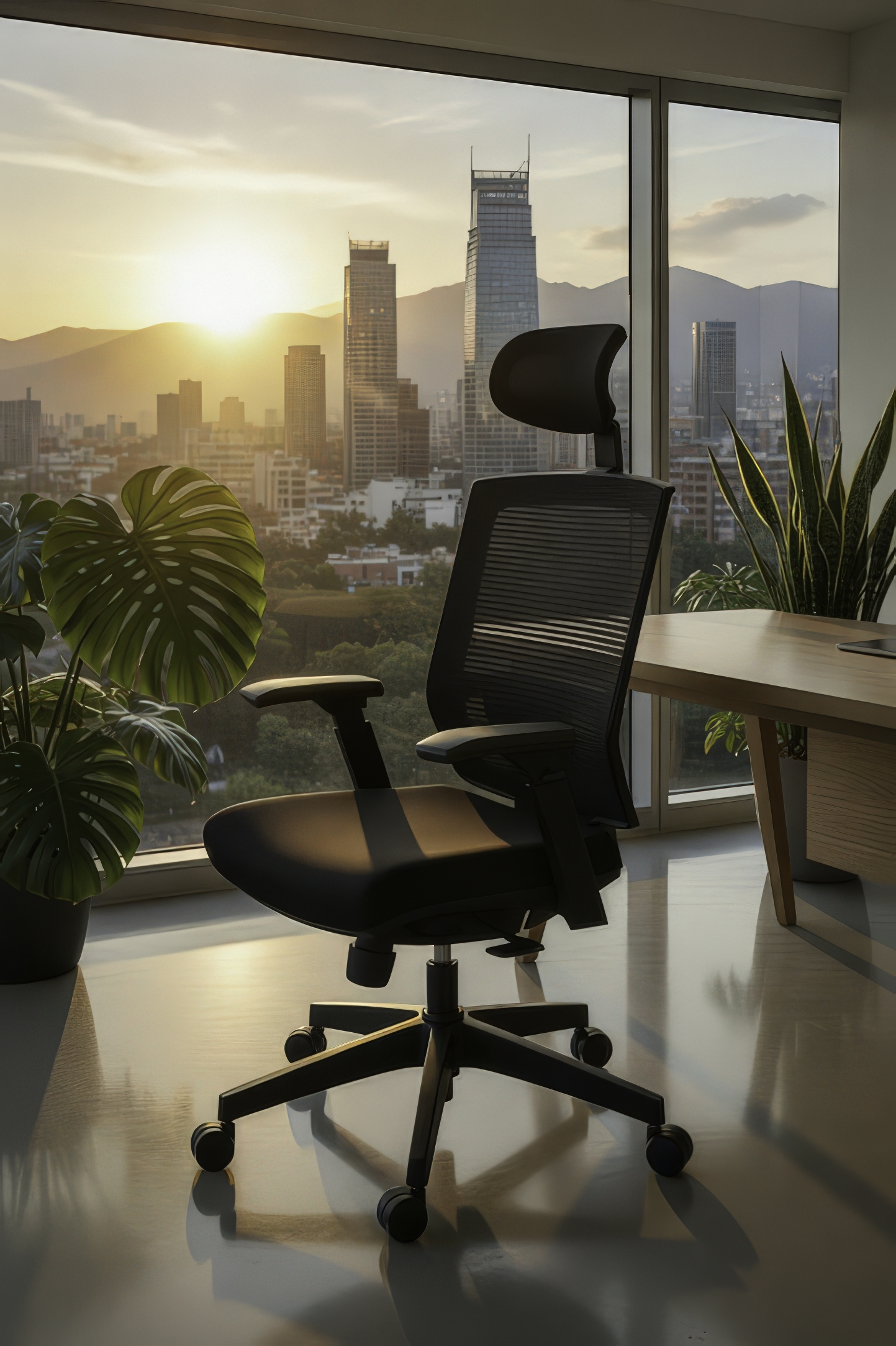 Silla Ejecutiva Hermes A render